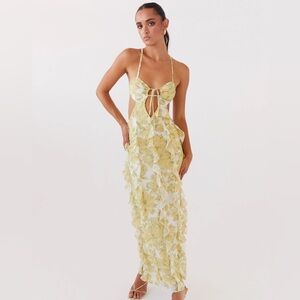 Sunset Kisses Ruffle Maxi Dress